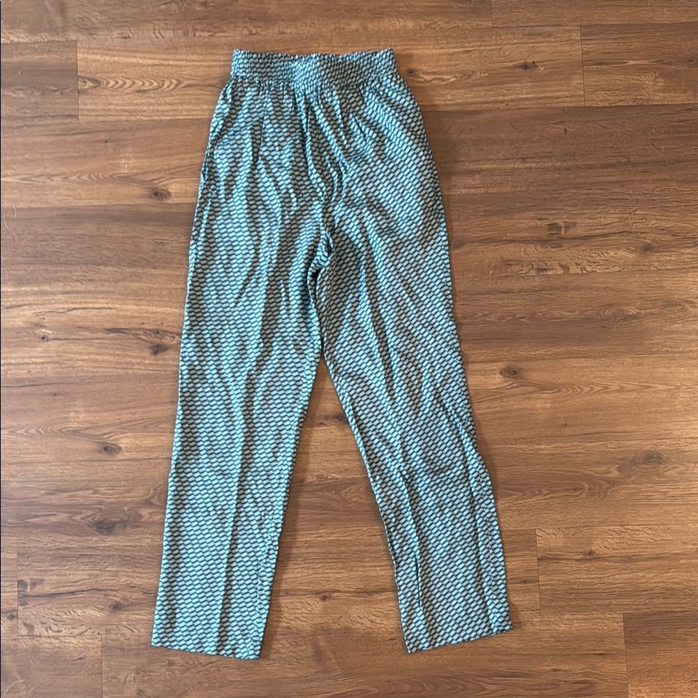 Women’s Blue Patterned Pants